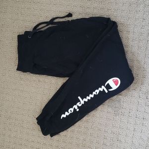 Black XS Champion sweatpants